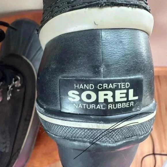 Sorel Winter Ankle Fancy Lace  Boots Sz 10 - Picture 5 of 10